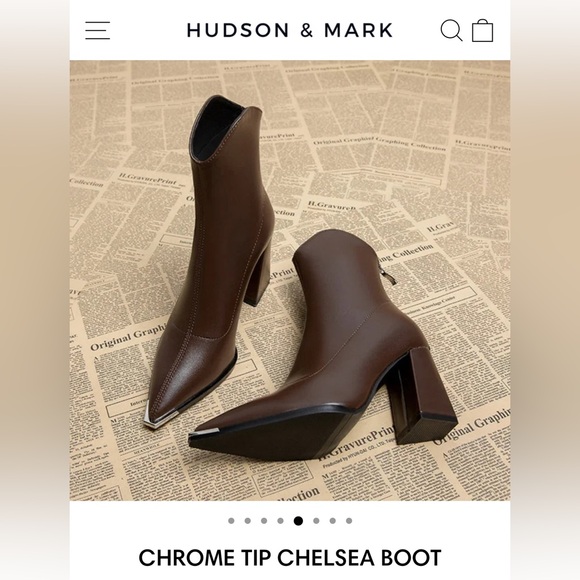Hudson & Mark Brown Chelsea Boots - Picture 1 of 2